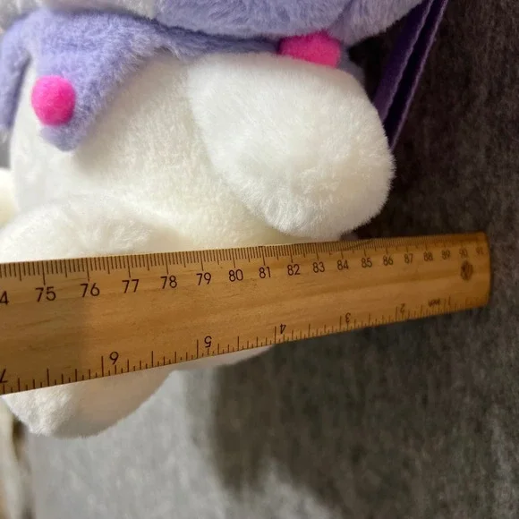 Sanrio Kuromi Plush‎ Backpack Shoulder Bag Plushie Kawaii Purple White - Picture 5 of 9